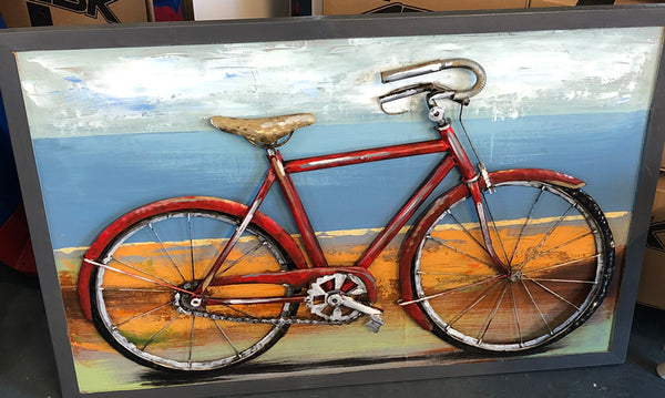 Beachfront Bike 3D Art- OUT OF STOCK